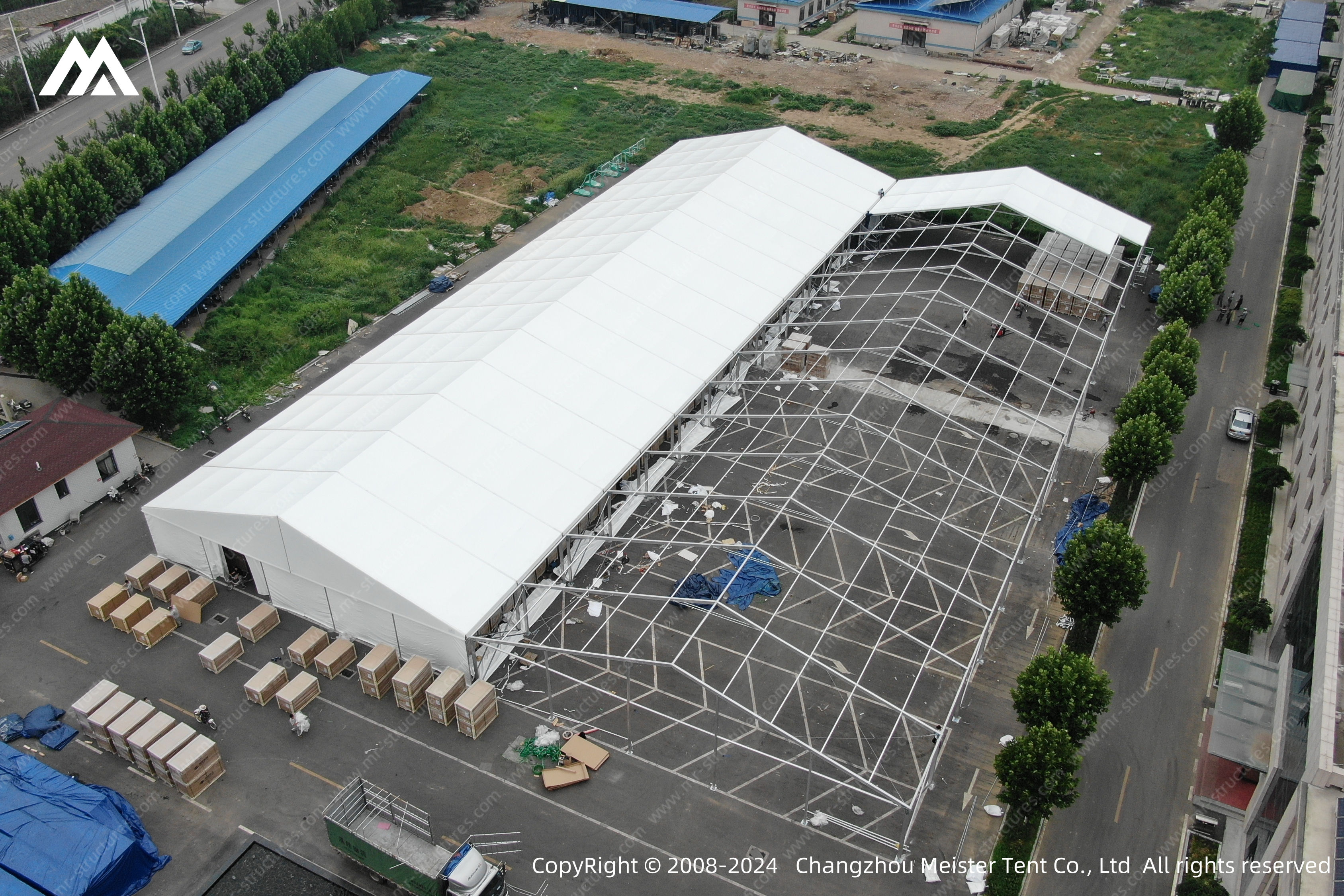 Carpas temporales grandes de almacenamiento de aluminio