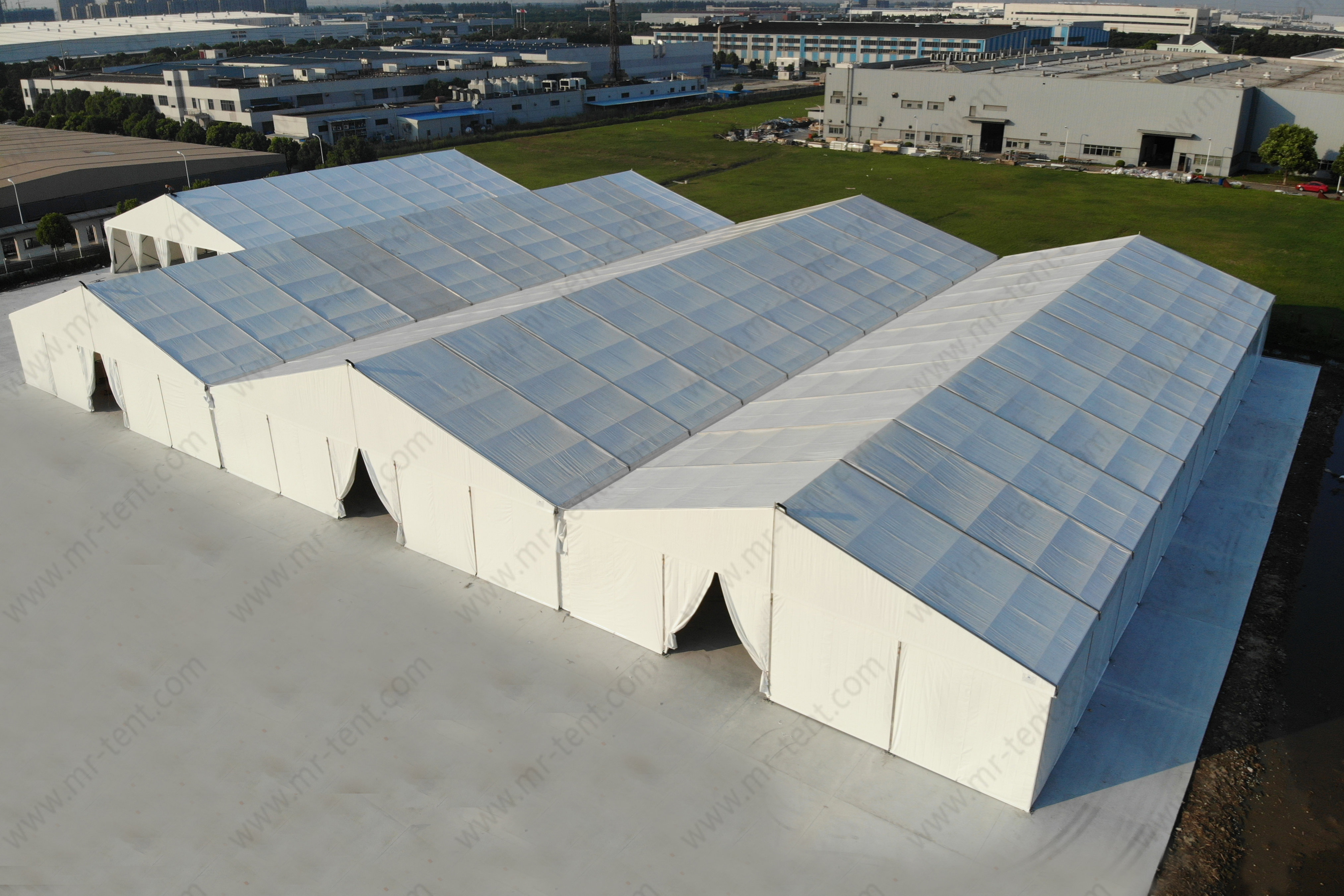 4 juegos de carpas de aluminio para almacén de 20 m