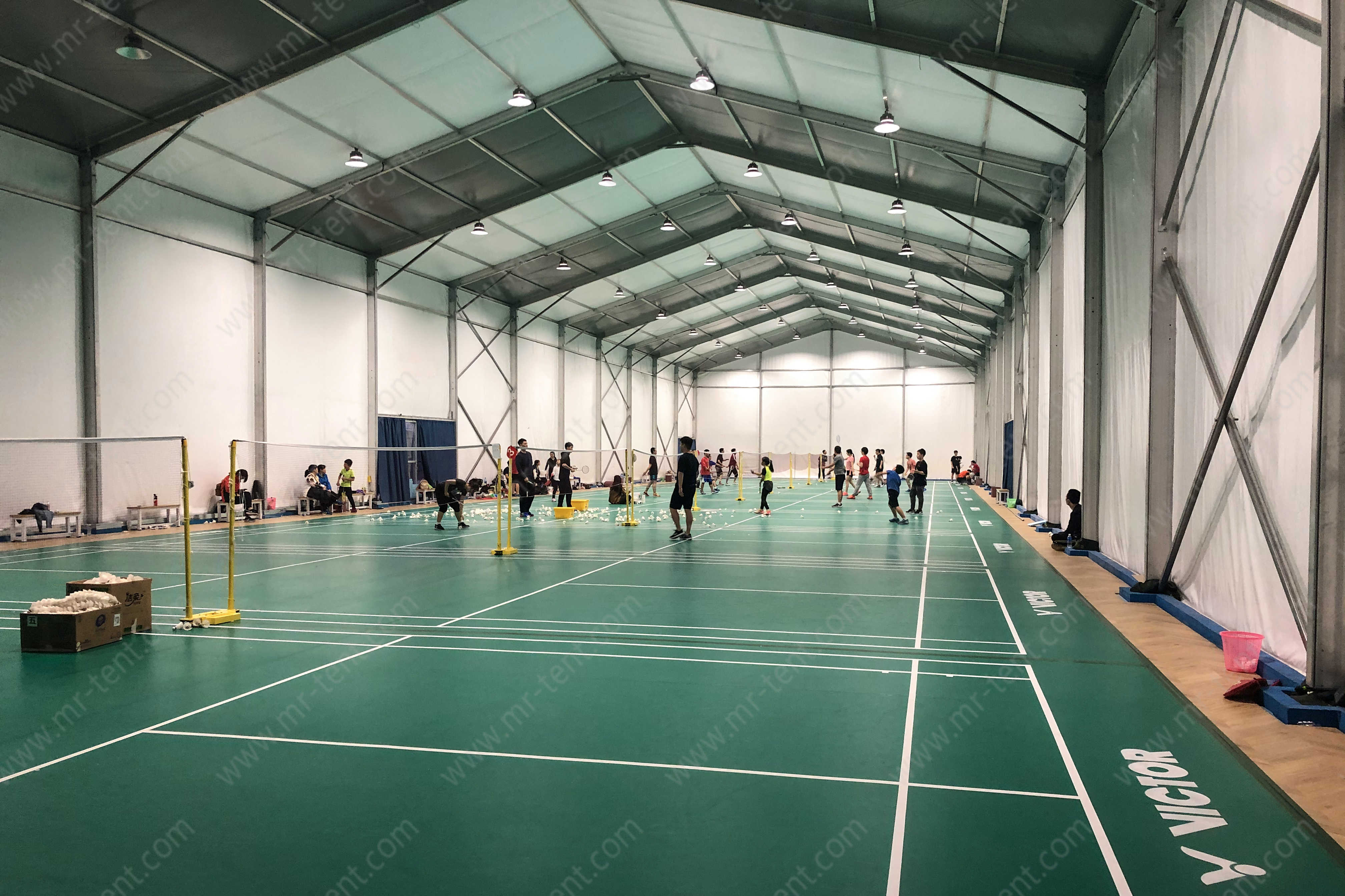 ‌Carpas grandes temporales de alta resistencia para eventos de fútbol, bádminton, baloncesto y tenis‌