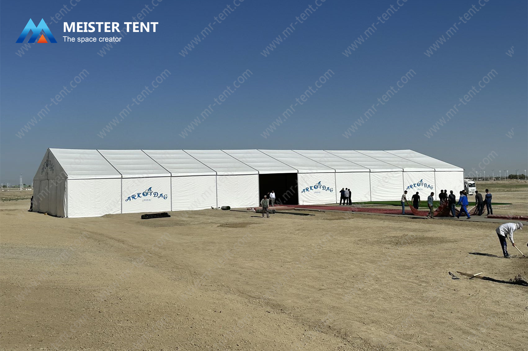 Carpa Personalizada de Estructura de Aluminio 20×50m para Eventos y Fiestas