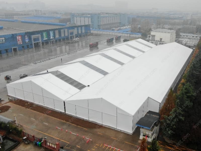 Carpas industriales de almacenamiento para exteriores