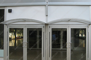 Puerta de vidrio doble