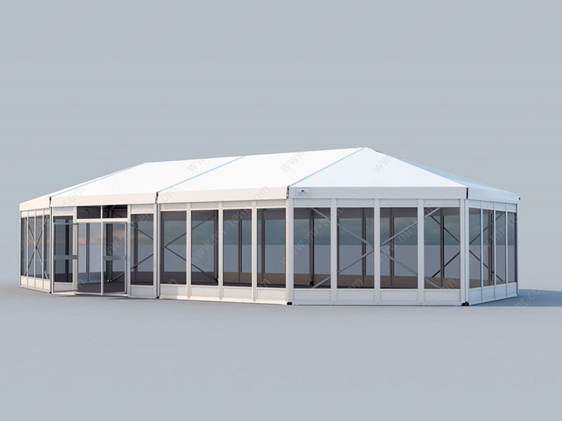 Carpas de estructura fuerte de aluminio con paredes de vidrio