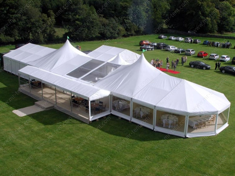 Carpas mixtas para exteriores para eventos comerciales y bodas