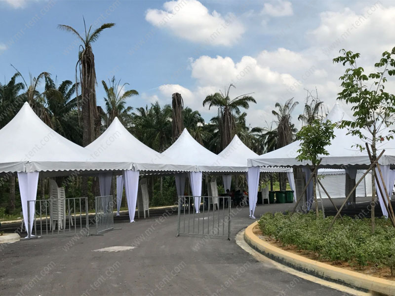 Carpas pagoda blancas de aluminio para bodas y fiestas, marquesinas de ocio