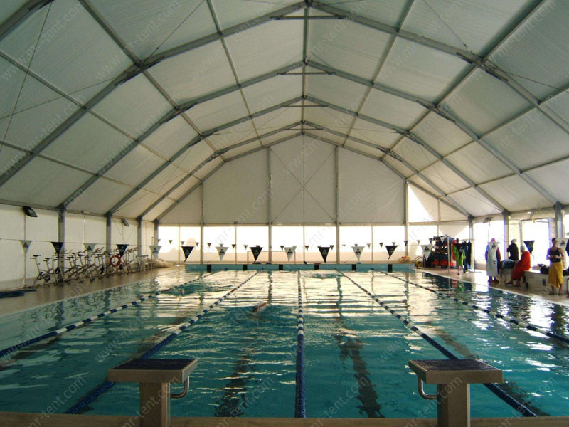 Carpas poligonales para piscinas al aire libre y eventos deportivos