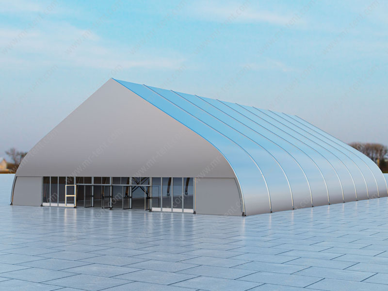 Carpas curvas de almacenamiento para exteriores de 30x30 m