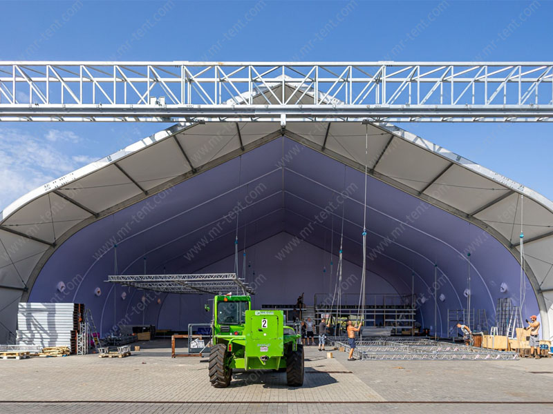 Carpas de almacenamiento temporal industrial con paredes de PVC, grandes carpas para almacenes