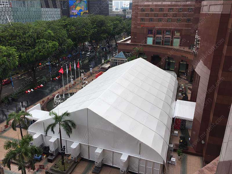 Carpas curvas para exteriores para eventos comerciales, bodas y fiestas