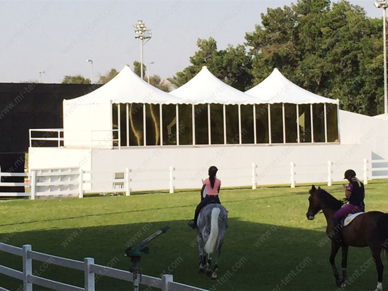 Carpas pagoda móviles de aluminio de alta calidad para exposiciones al aire libre de 8x8 m
