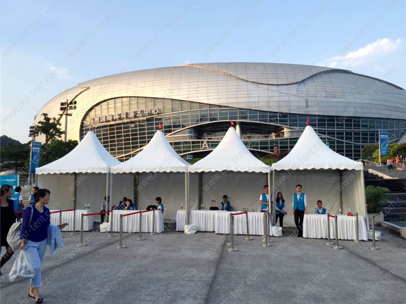 Carpas pagoda de 5x5 m con paredes de vidrio para fiestas, bodas o entradas y salidas de ferias
