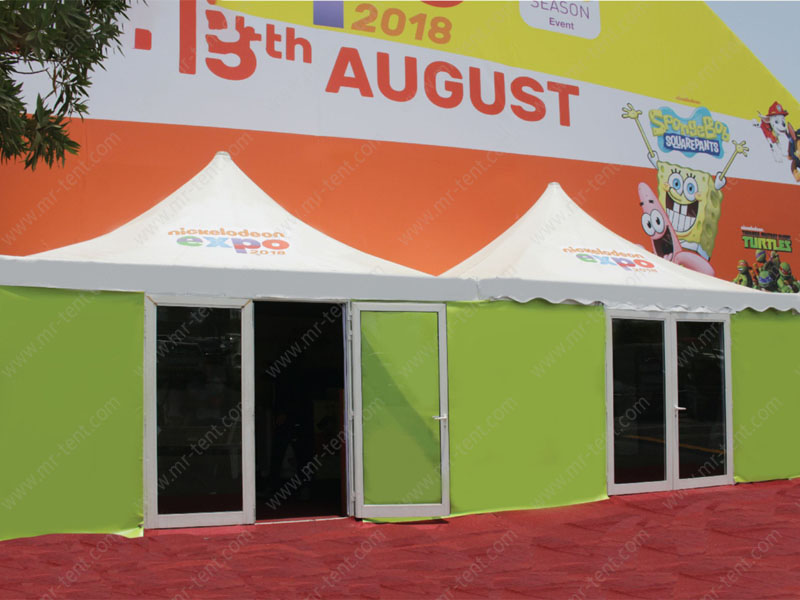 Carpas pagoda personalizadas pintadas de 5x5 m para eventos y fiestas