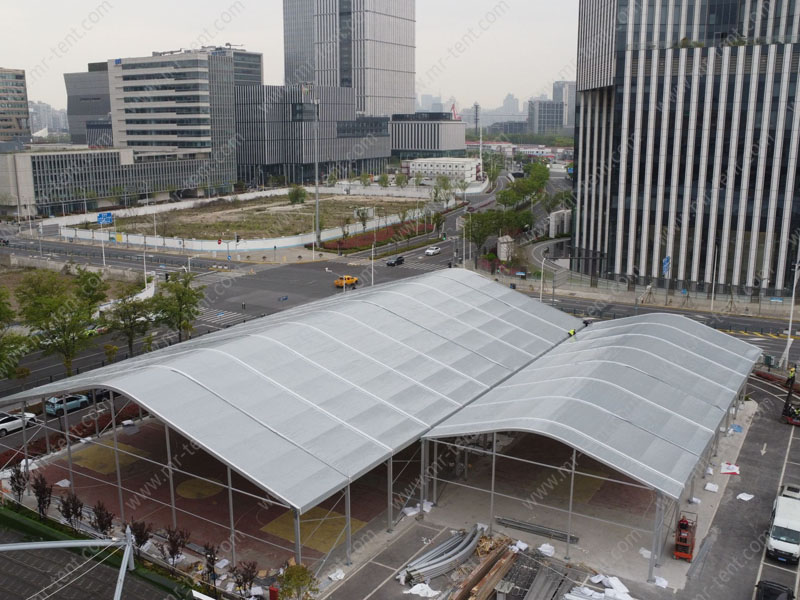 Carpa grande de 30×50 m para pádel, tenis y pickleball