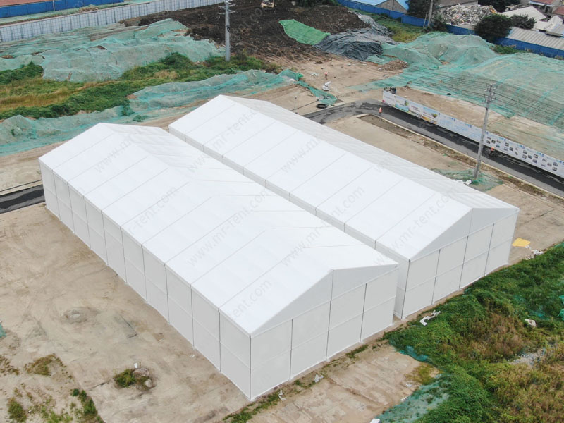 Carpas industriales grandes de 2000 m² con estructura de aluminio