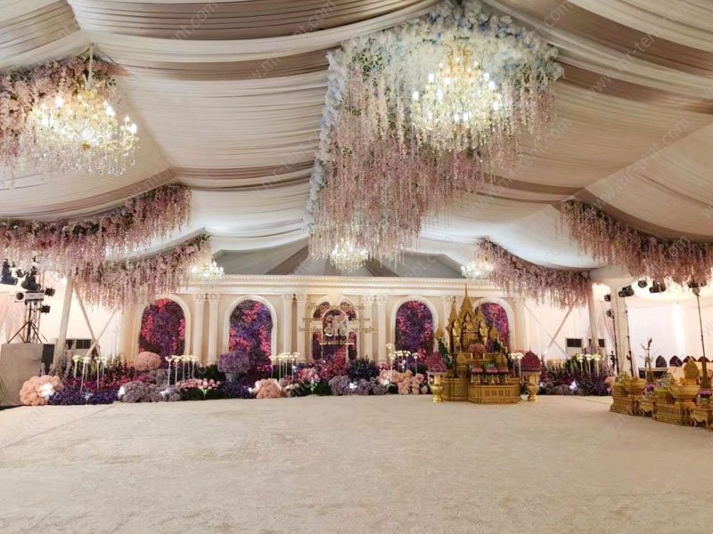 Carpas de fiesta transparentes en forma de A para exteriores