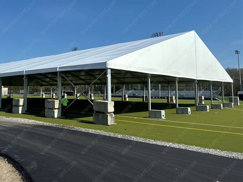 Estructura temporal para eventos con carpa para canchas deportivas de 30 m al aire libre