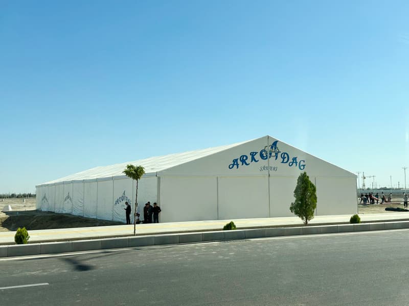 Carpa grande blanca para eventos 500–1000 personas