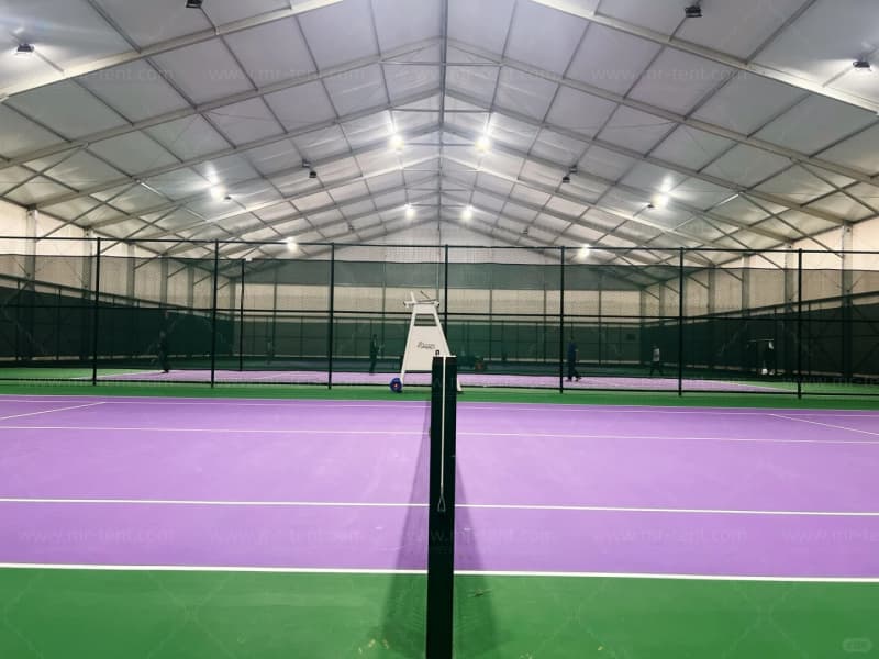 Carpa de aluminio para cancha de tenis