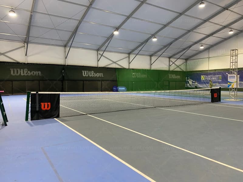 Carpa de aluminio para cancha de tenis
