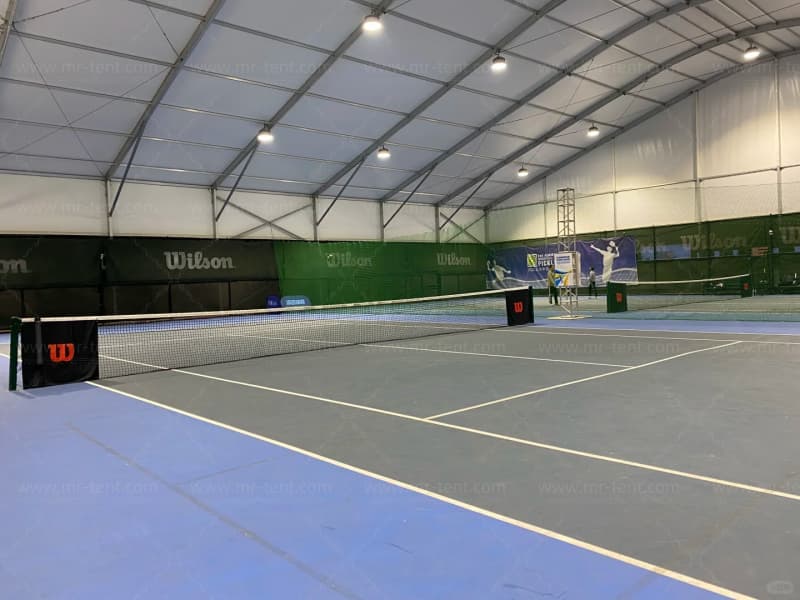 Carpa de aluminio para cancha de tenis