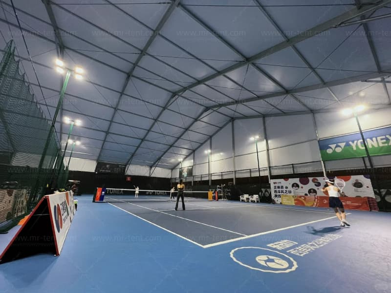 Carpa de aluminio para cancha de tenis